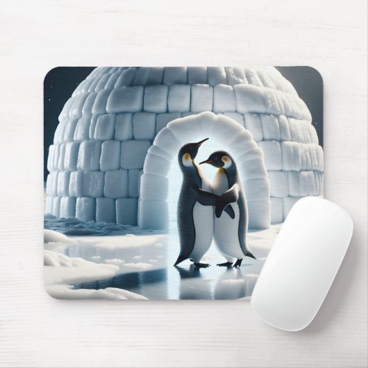 Pinguine tanzen langsam von Iglu Mousepad (Mit Mouse)