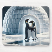 Pinguine tanzen langsam von Iglu Mousepad (Vorne)