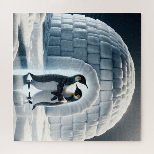 Pinguine tanzen langsam von Iglu Puzzle (Horizontal)