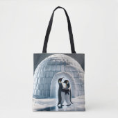 Pinguine tanzen langsam von Iglu Tasche (Vorderseite)