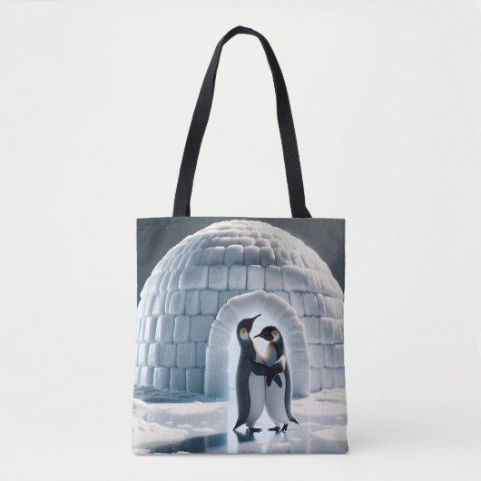 Pinguine tanzen langsam von Iglu Tasche (Vorderseite)