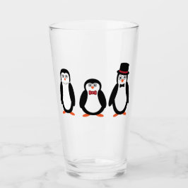 Pinguine - Trinkglas Glas