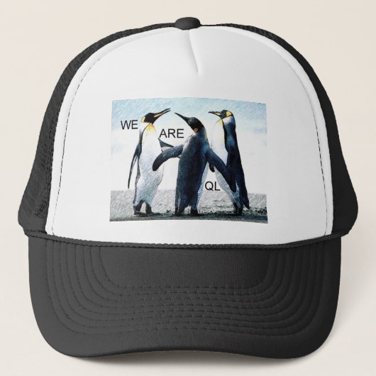 Pinguine Truckerkappe (Vorderseite)