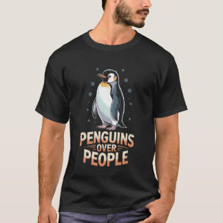 Pinguine Über Menschen Lustiger Pinguinliebhaber T T-Shirt