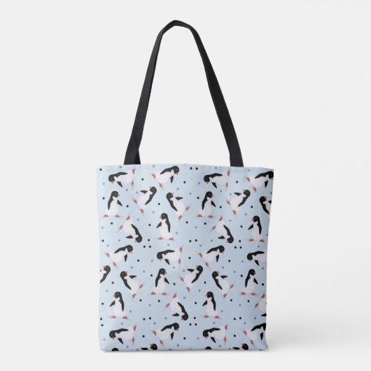 Pinguine überall in der Print Tote Bag Tasche (Rückseite)