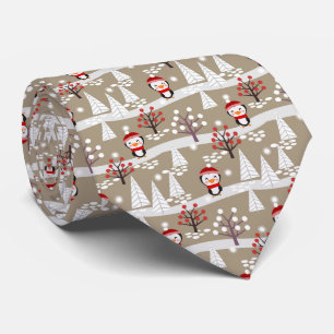Pinguine und Christbaume Neck Tie Krawatte