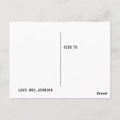 Pinguine und ein Toucan Niedlich Ich vermisse Sie Postkarte (Rückseite)