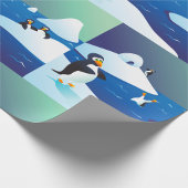 Pinguine und Eis Geschenkpapier