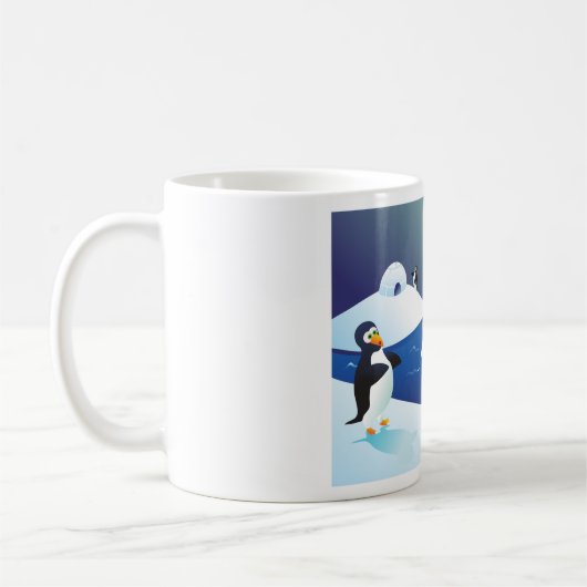 Pinguine und Eis Kaffeetasse (Links)