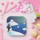 Pinguine und Eis Pappteller (Party)