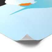 Pinguine und Eis Poster (Ecke)