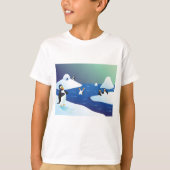 Pinguine und Eis T-Shirt (Vorderseite)
