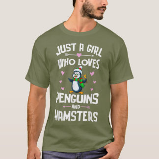 Pinguine und Hamster Shirt Geschenke Frauen
