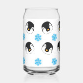 Pinguine und Schneeflocken Dosenglas (Rechts)