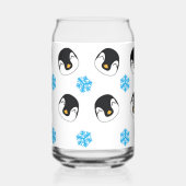 Pinguine und Schneeflocken Dosenglas (Links)