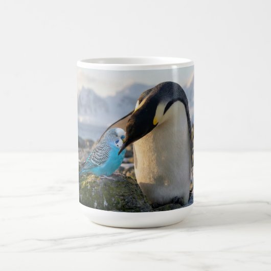 Pinguine und Sittiche Kaffeetasse (Mittel)
