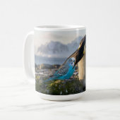 Pinguine und Sittiche Kaffeetasse (Vorderseite Links)