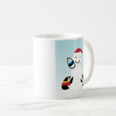 Pinguine und Snowman Winter Kaffeetasse (VorderseiteRechts)