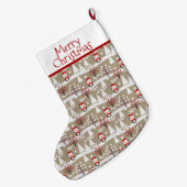 Pinguine und Weihnachtsbäume Großer Weihnachtsstrumpf (Rückseite (Hängend))