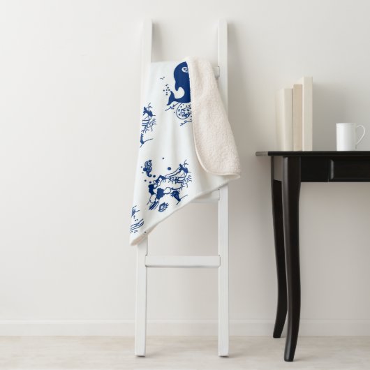 Pinguine, Wale und Dolphin Sherpadecke (Beispiel)