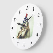 Pinguine Wall Clock Große Wanduhr (Winkel)