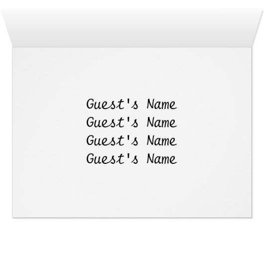 Pinguine Wedding Tischnummer (Innenansicht Horizontal (Unten))