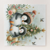 Pinguine Weihnachten Puzzle (Horizontal)