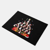 Pinguine Weihnachtsbaum Fußmatte (Schrägansicht)