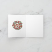 Pinguine Weihnachtslustige Weihnachtskarte Feiertagskarte (Innenseite)