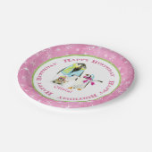 Pinguine Winter Little Girl Geburtstagsparty Dekor Pappteller (Schrägansicht)