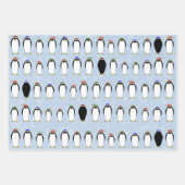 Pinguine Winter Wrapping Paper Geschenkpapier Set (Vorderseite)