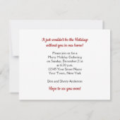 Pinguine Winterlandschaft Weihnachts-Party Einladung (Rückseite)