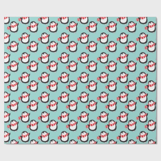 Pinguine Wrapping Paper Geschenkpapier (Flach)