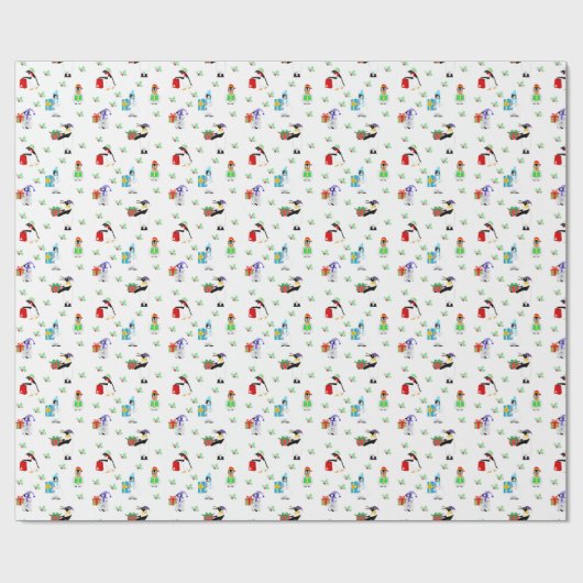 Pinguine Wrapping Paper Geschenkpapier (Flach)
