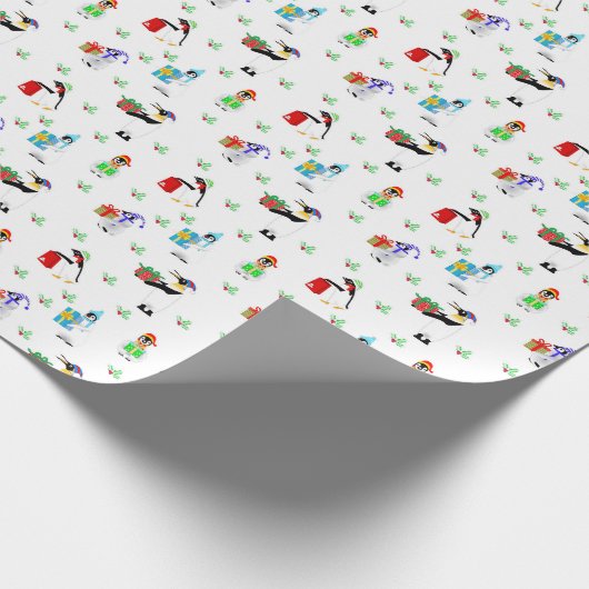 Pinguine Wrapping Paper Geschenkpapier (Ecke)