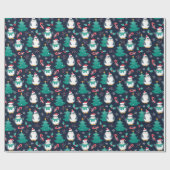 Pinguine Wrapping Paper Geschenkpapier (Flach)
