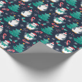 Pinguine Wrapping Paper Geschenkpapier (Ecke)