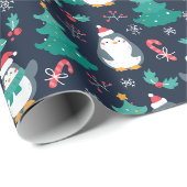 Pinguine Wrapping Paper Geschenkpapier (Rolleneckpunkt)