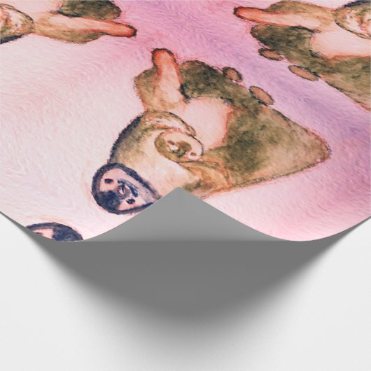 Pinguine Wrapping Paper Geschenkpapier (Ecke)