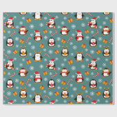 Pinguine Wrapping Paper Geschenkpapier (Flach)