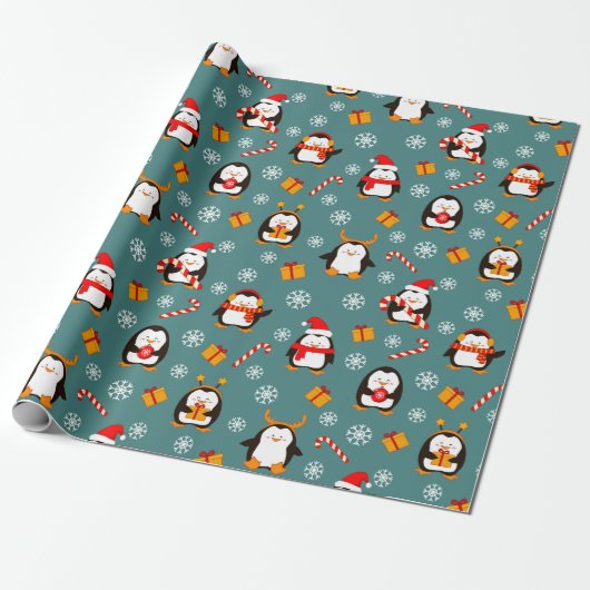 Pinguine Wrapping Paper Geschenkpapier (Ungerollt)