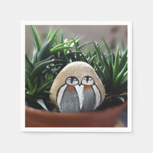 Pinguine Zeichnend Standard-Cocktailpapier Napkins Serviette
