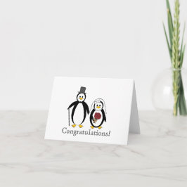 Pinguine zum Hochzeitstag Karte