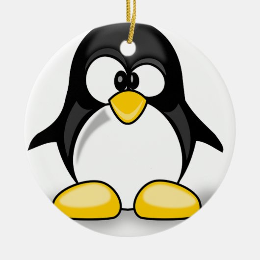 Pinguineinzelteile Keramik Ornament (Vorne)