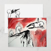 Pinguineis Postkarte (Vorne/Hinten)