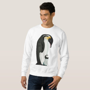 Pinguineltern und Küken Bindungskunst Sweatshirt