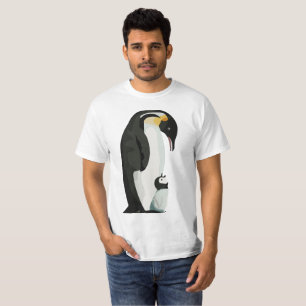 Pinguineltern und Küken Bindungskunst T-Shirt