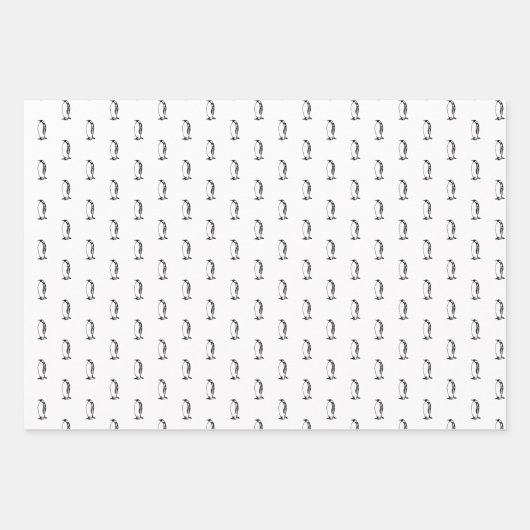Pinguinempervogel Geschenkpapier Set (Vorderseite)