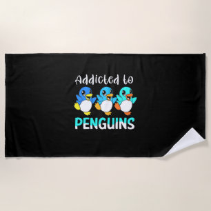 Pinguinen süchtig strandtuch