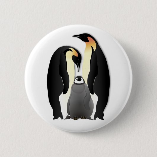 Pinguinfamilie Button (Vorderseite)